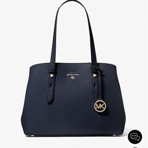 Mel Medium Saffiano Leather Tote Bag